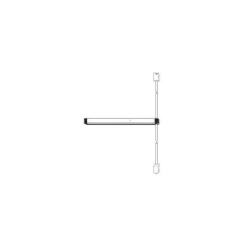 Image for Adams Rite Grade 1 Surface Vertical Rod Device Satin Aluminum For Glass Doors from HD Supply