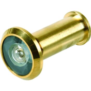 Image for 190 Degree Fire Rated Glass Lens Door Viewer (Brass) from HD Supply