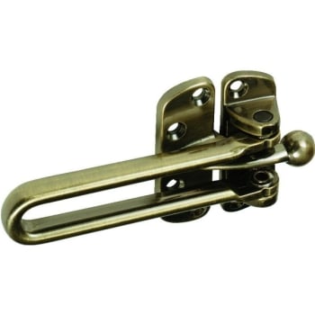 Image for 2 in Cast Zinc Door Slide Security Door Lock (10-Pack) (Antique Brass) from HD Supply