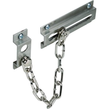 Image for 2-13/16 in Solid Brass Chain Door Lock (Satin Nickel) from HD Supply