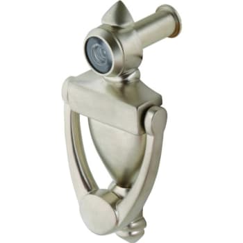 Image for 3-1/2 in Door Knocker and 180 Degree Viewer (Satin Nickel) from HD Supply