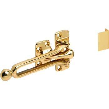 2-1/16 in Door Slide Security Door Lock (10-Pack) (Polished Brass)