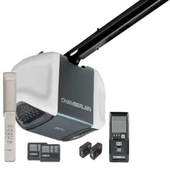 Chamberlain 1/2 Horsepower Whisper Drive With Keypad And 2 Remotes | HD ...