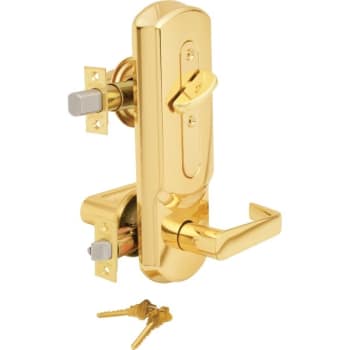 Image for Schlage® Cs210 Interconnected Lock, 2.375/2.75" Backset, 1.375 To 2" Thk Door, Grade 2, Bright Brass from HD Supply