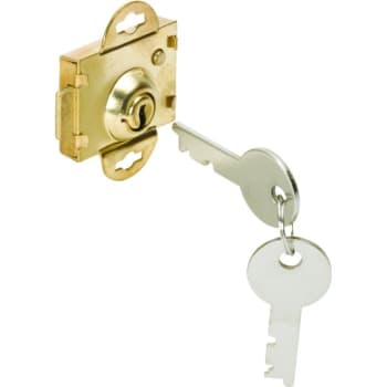 Image for Short Throw Mailbox Lock, Brass Plated, Flat Style, Package Of 2 from HD Supply