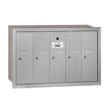 Image for Salsbury Industries® Aluminum-Vertical Mailbox- Recessed Mounted -5 Doors from HD Supply