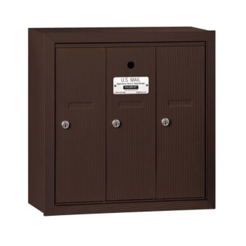 Image for Salsbury Industries® Bronze-Vertical Mailbox- Surface Mounted -3 Doors from HD Supply