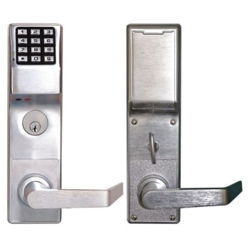 Image for Alarm Lock Trilogy Mortise Privacy Pin Lock Dead Bolt Satin Chrome Left Handed from HD Supply