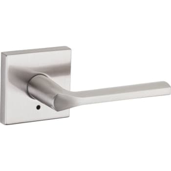 Image for Kwikset® Lisbon® Door Lever, Square, Privacy/bed/bath, Grade 2, Metal, Satin Nickel from HD Supply