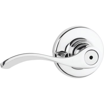 Image for Kwikset® Balboa™ Door Lever, Wave, Privacy/Bed/Bath, Grade 3, Metal, Polished Chrome from HD Supply