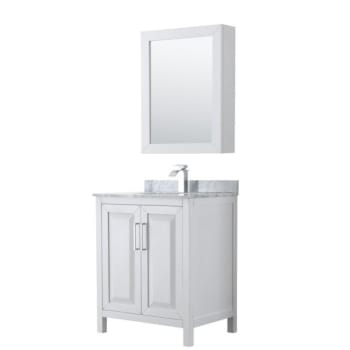 Image for Wyndham Daria White Single Bath Vanity 30" With Countertop & Square Sink from HD Supply