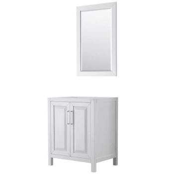 Image for Wyndham Daria White Single Bath Vanity 30" With 24" Mirror from HD Supply