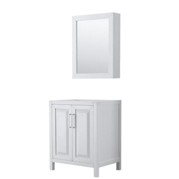 Image for Wyndham Daria White Single Bath Vanity 30" With Medicine Cabinet from HD Supply