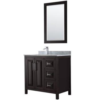 Image for Wyndham Daria Dark Espresso Single Bath Vanity 36" With Top, Sink & 24" Mirror from HD Supply