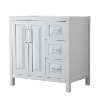 Image for Wyndham Daria White Single Bath Vanity 36" Without Countertop, Sink & Mirror from HD Supply