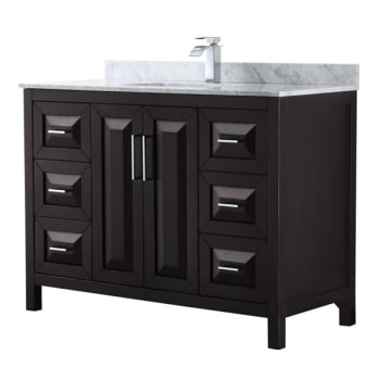 Image for Wyndham Daria Dark Espresso Single Bath Vanity 48" With Countertop &Square Sink from HD Supply