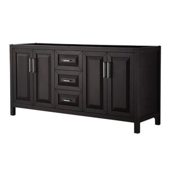 Image for Wyndham Daria Dark Espresso Double Bath Vanity 72" Without Countertop & Mirror from HD Supply