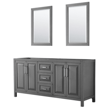 Image for Wyndham Daria Dark Gray Double Bath Vanity 72" With 24" Mirror from HD Supply