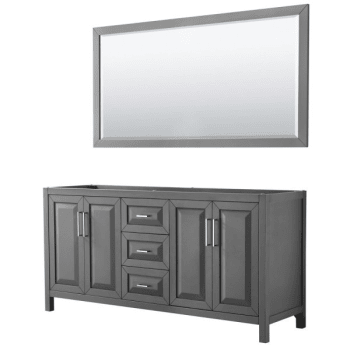 Image for Wyndham Daria Dark Gray Double Bath Vanity 72" With 70" Mirror from HD Supply