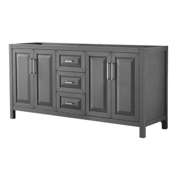 Image for Wyndham Daria Dark Gray Double Bath Vanity 72" Without Countertop,Sink & Mirror from HD Supply