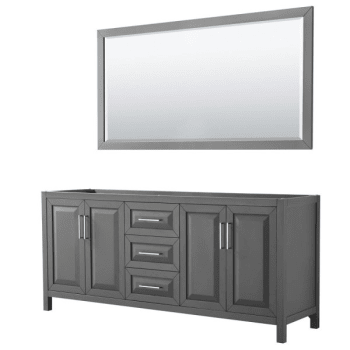 Image for Wyndham Daria Dark Gray Double Bath Vanity 80" With 70" Mirror from HD Supply