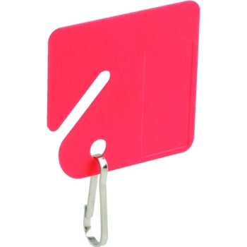 Lucky Line Red Plastic Key Tags Package Of 20