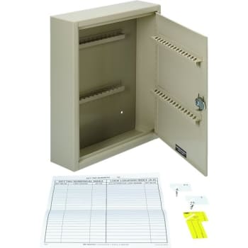 Image for Steel Key Control Cabinet 60 Key Capacity (Sand) from HD Supply