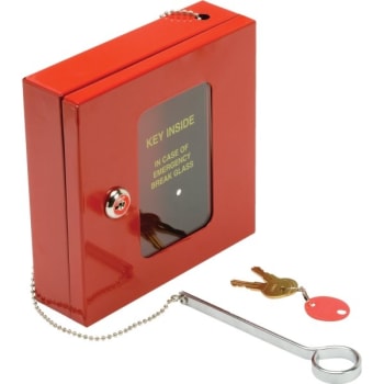 Image for Emergency Steel Key Box (Red) from HD Supply