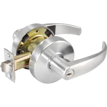 Image for Yale® Pacific Beach Lever Cylinder Entry Lockset Satin Chrome Keyway, Grade 2 from HD Supply