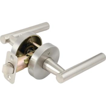 Image for Design House® Eastport Privacy Straight Lever, Satin Nickel from HD Supply