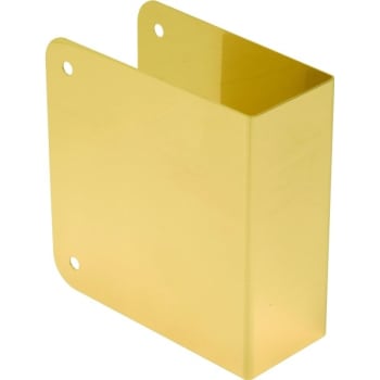Image for 4.5 X 1.75 In Brass Blank Deadbolt Door Repair Cover (Solid Brass) from HD Supply