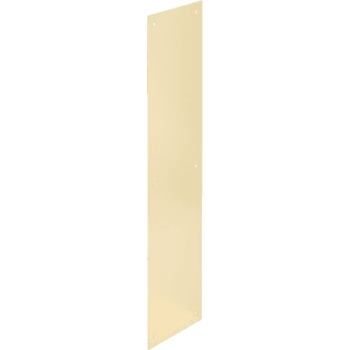4 X 16 In Solid Brass Door Push Plate (Brass)