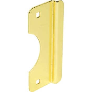 Image for 2-5/8 X 6 In Steel Out-Swinging Door Latch Protector (Brass) from HD Supply