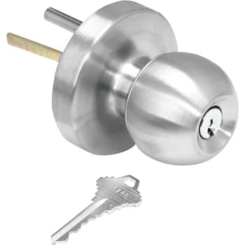 Image for Shield Security® Ball Entry Knob, Satin Chrome from HD Supply