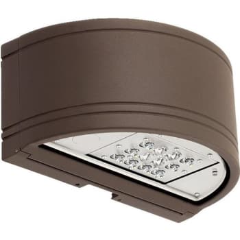 Image for Hubbell 7.88 in 30 Watt Outdoor LED Flush-Mount Wall Light (4000K) (Dark Bronze) from HD Supply