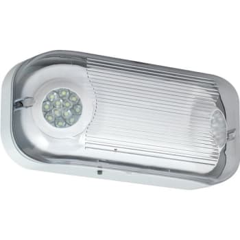 Hubbell Outdoor Wet Location LED Emergency Light, White Housing, Poly-Carbonate
