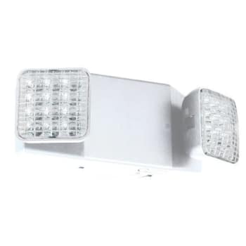 White Dual Square Head Emergency Light, Damp Location ...