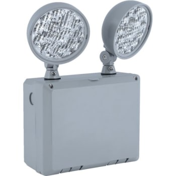 Image for Hubbell Wet Location LED Emergency Light, Dual-Head, Remote Capacity, 1.9 Watts from HD Supply