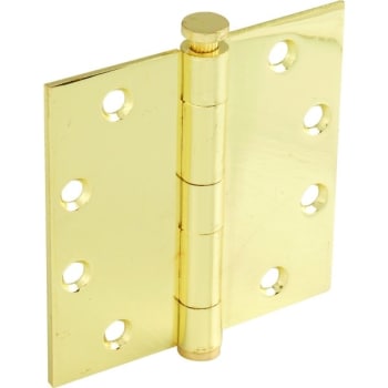 Image for 4-1/2" Commercial Plain Bearing Door Hinge Brass Package Of 3 from HD Supply