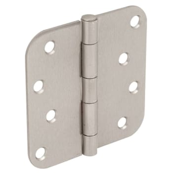4" Residential Plain Bearing Door Hinge Satin Nickel, Package Of 2