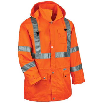 Image for Ergodyne 8365 M Orange Type R Class 3 Rain Jacket from HD Supply