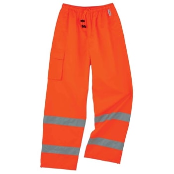 Image for Ergodyne 8915 XL Orange Supplemental Class E Rain Pants from HD Supply