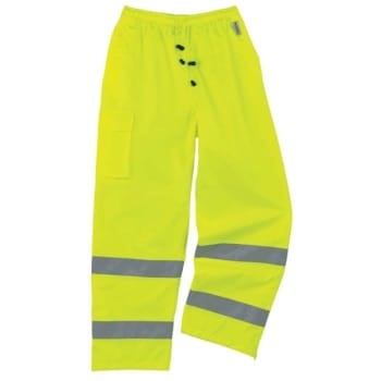 Image for Ergodyne 8915 M Lime Supplemental Class E Rain Pants from HD Supply