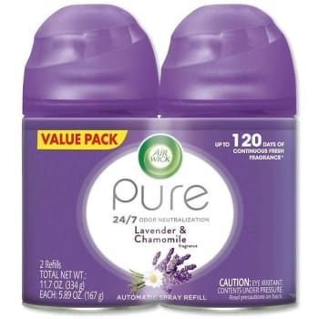 Image for Air Wick 6.17 Oz Lavender/chamomile Scent Freshmatic Refill (3-Carton) from HD Supply