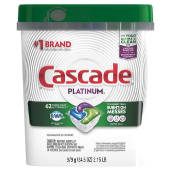 Cascade Actionpacs 34.5 Oz Fresh Scent Automatic Dishwasher Detergent (62-Carton)