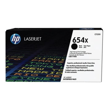 Image for HP® 654X Black High-Yield Original Laserjet Toner Cartridge from HD Supply