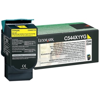 Image for Lexmark™ C544X1YG Yellow High-Yield Laser Toner Cartridge from HD Supply