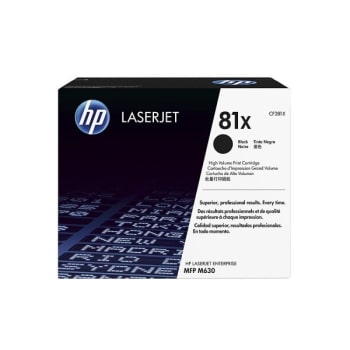 Image for HP® 81X Black High-Yield Original Laserjet Toner Cartridge from HD Supply