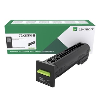 Image for Lexmark™ 72K1XK0 Black Extra High-Yield Return Program Toner Cartridge from HD Supply