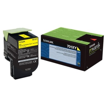 Image for Lexmark™ 70c1xy0 Yellow High-Yield Toner Cartridge from HD Supply